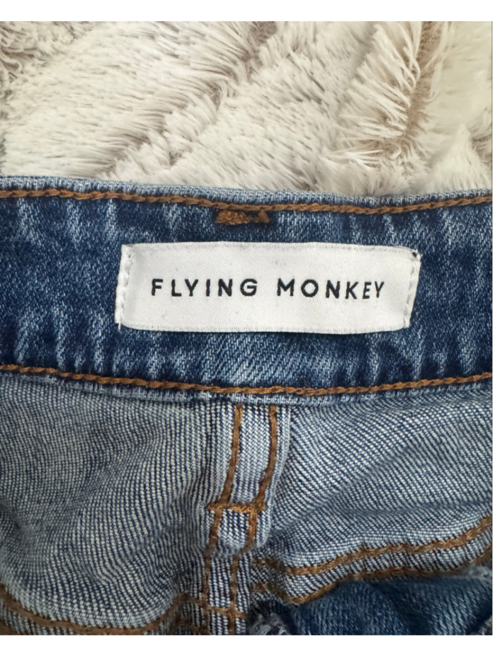 Flying Monkey Joysome Super High Rise Cuffed Baggy Wide Leg Jeans Size 29 EUC - Picture 7 of 12